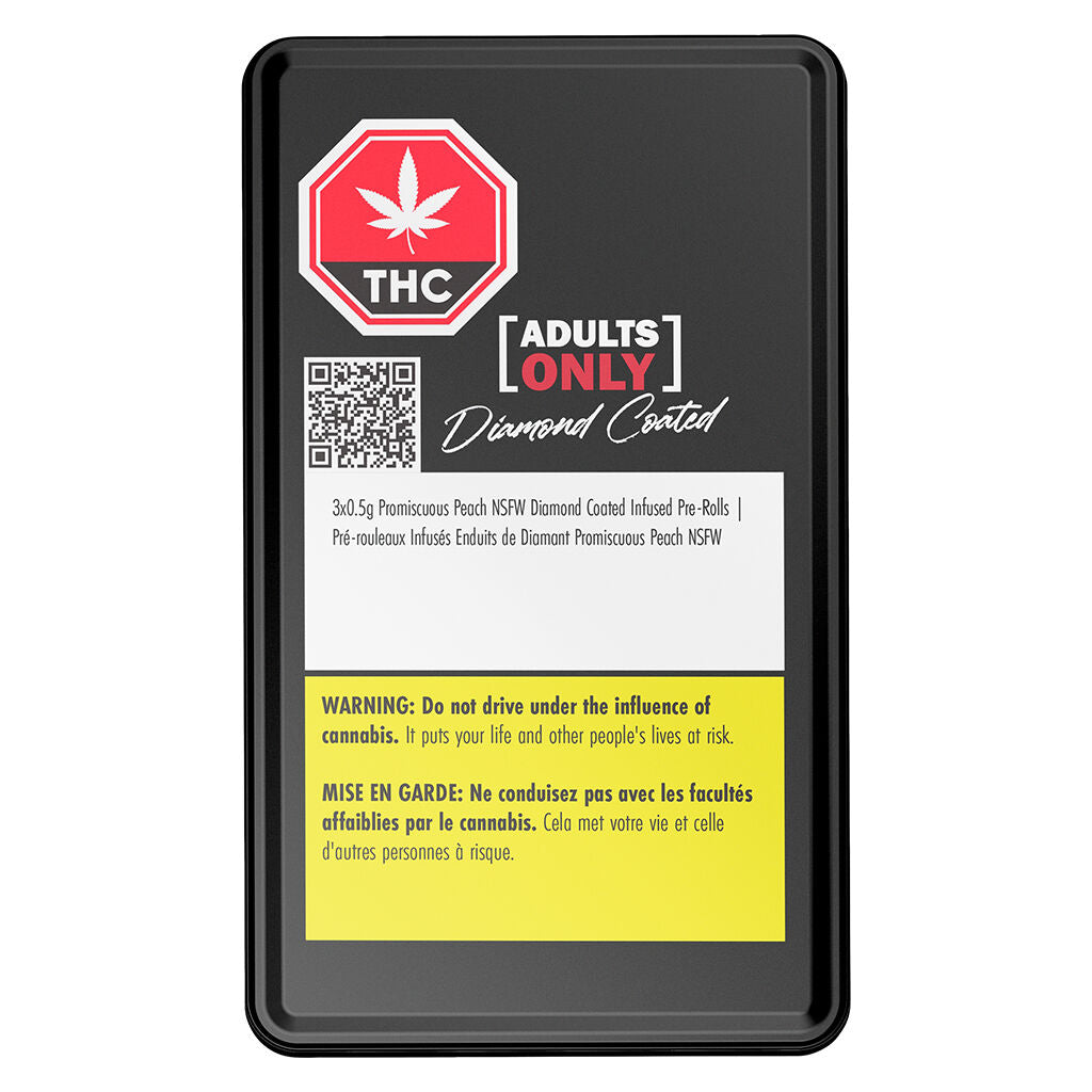 Promiscuous Peach NSFW Diamond Coated Infused Pre-Roll