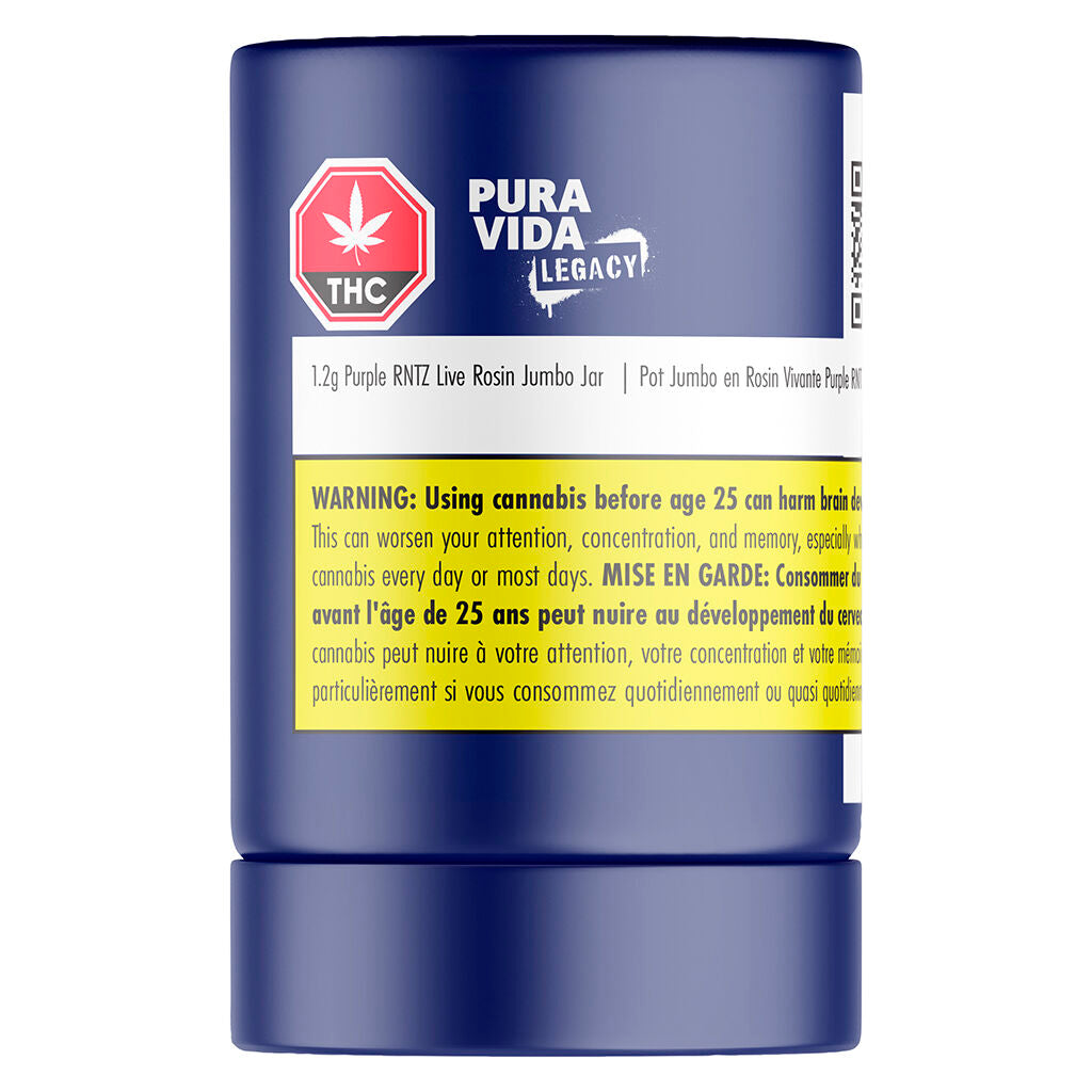 Purple Rntz Live Rosin Jumbo Jar - 