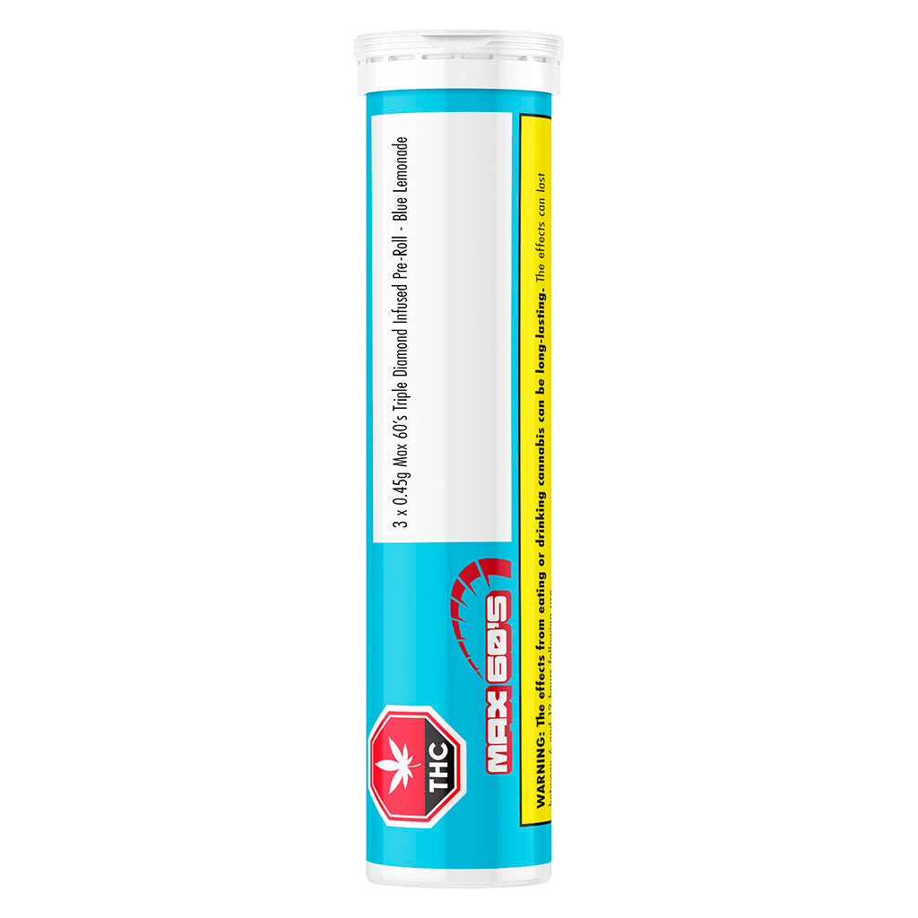 Max 60's Triple Diamond Infused Pre-Roll - Blue Lemonade - 