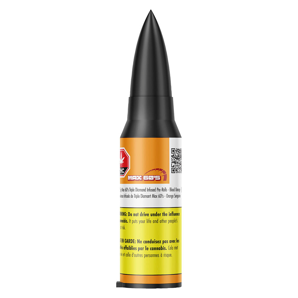 Max 60's Triple Diamond Infused Pre-Roll - Blood Orange - 
