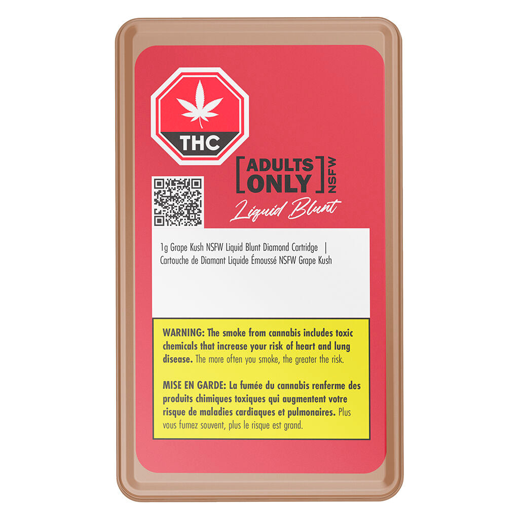 Grape Kush NSFW Liquid Blunt Diamond Cartridge - 
