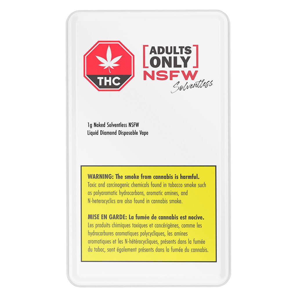 Naked Solventless NSFW Liquid Diamond Disposable Vape - 