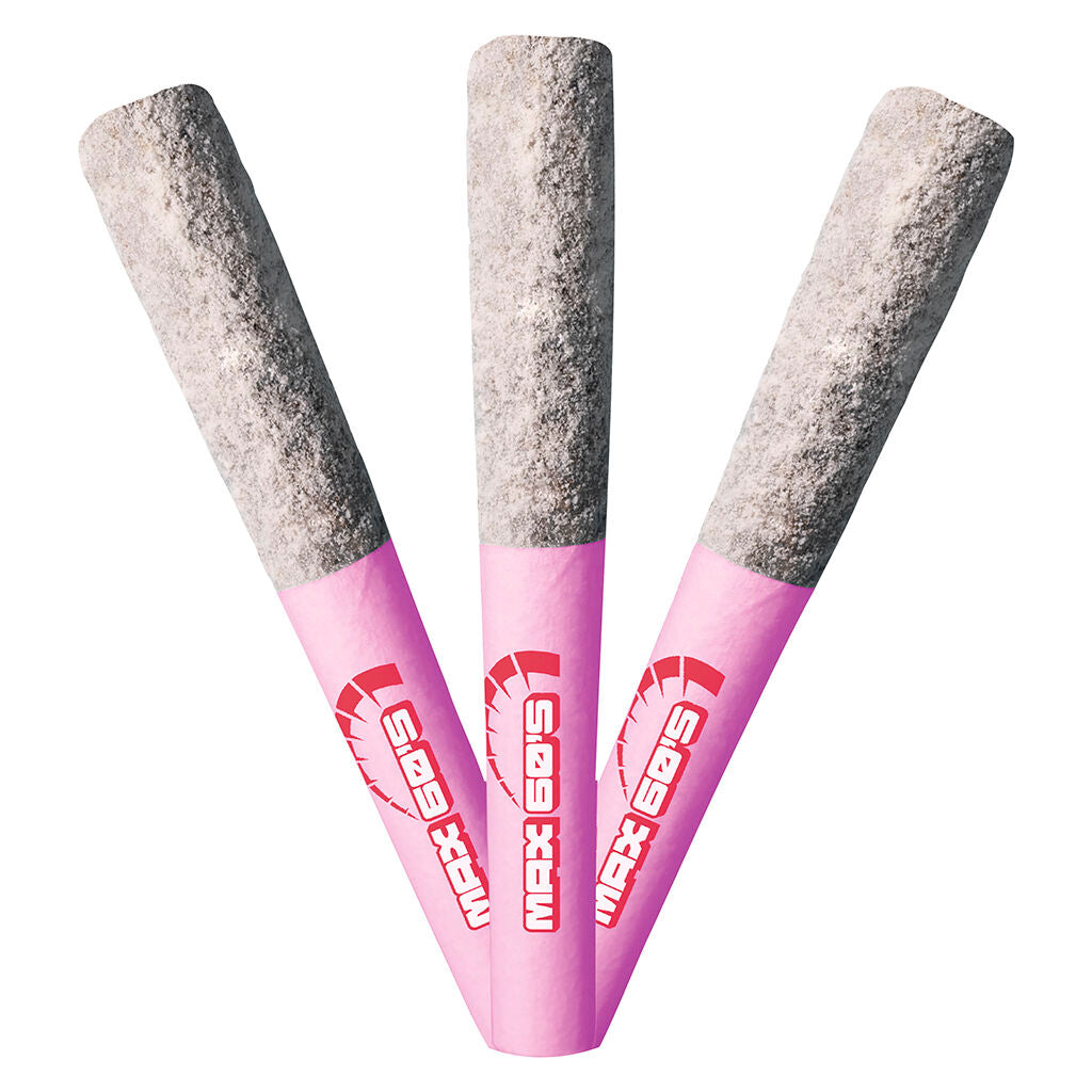 Max 60's Triple Diamond Infused Pre-Rolls - Strawberry Fuel - 