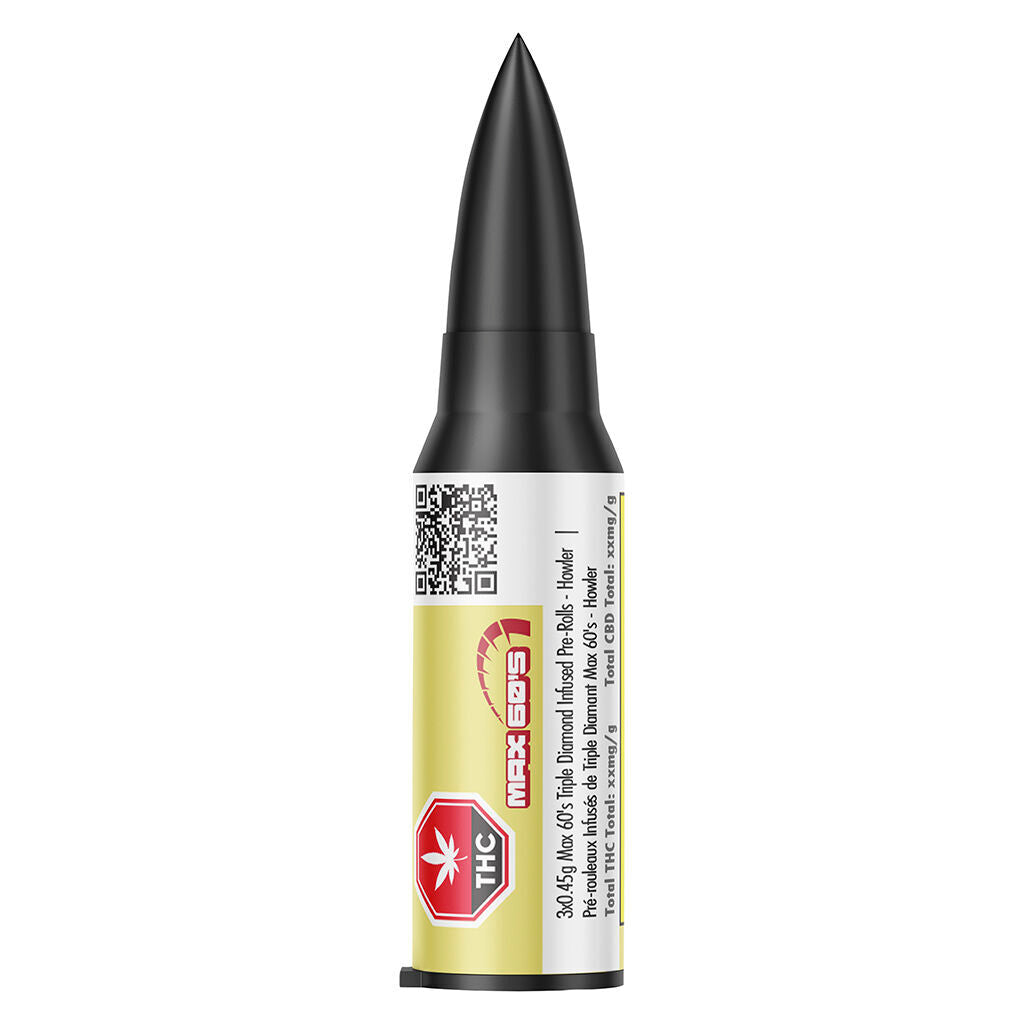 Max 60's Triple Diamond Infused Pre-Roll - Howler - 