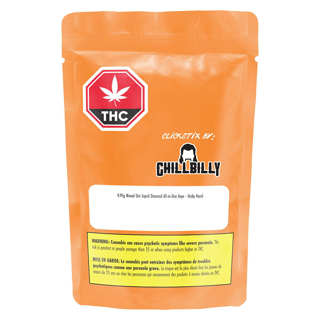 Maxed Out Liquid Diamond All-in-One Vape - Sticky Peach - 