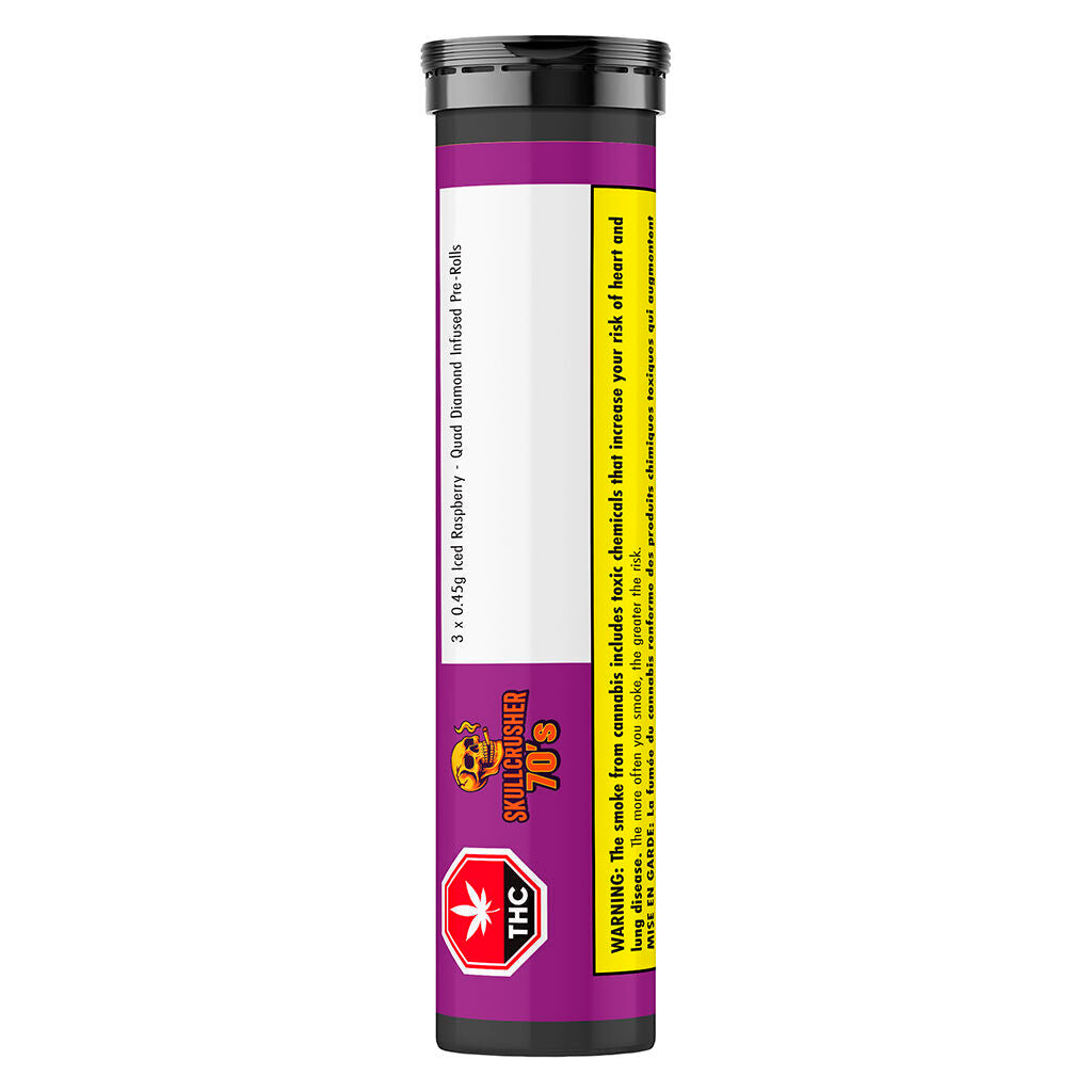 Iced Raspberry - Quad Diamond Infused Pre-Roll - 