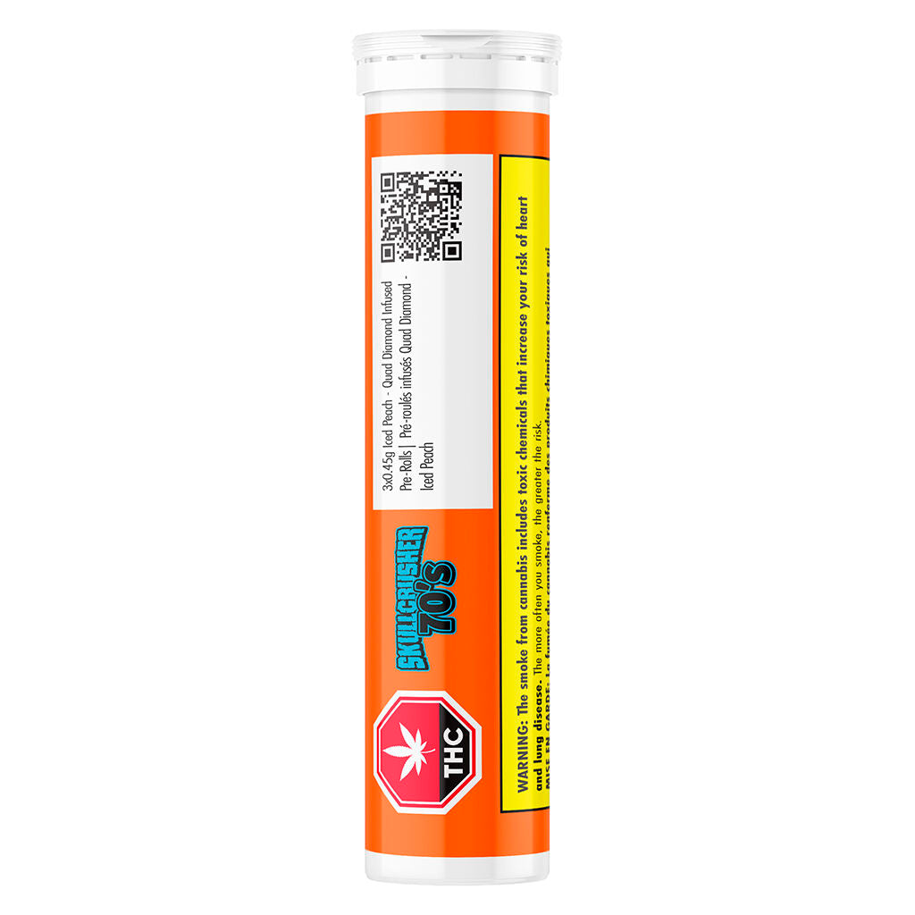 Iced Peach - Quad Diamond Infused Pre-Roll - 
