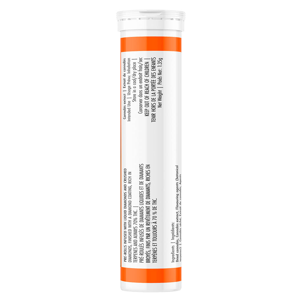 Iced Peach - Quad Diamond Infused Pre-Roll - 
