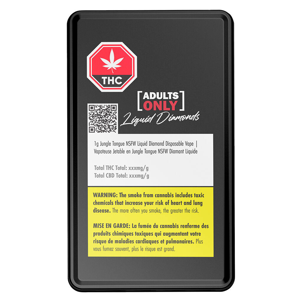 Jungle Tongue NSFW Liquid Diamond Disposable Vape - 