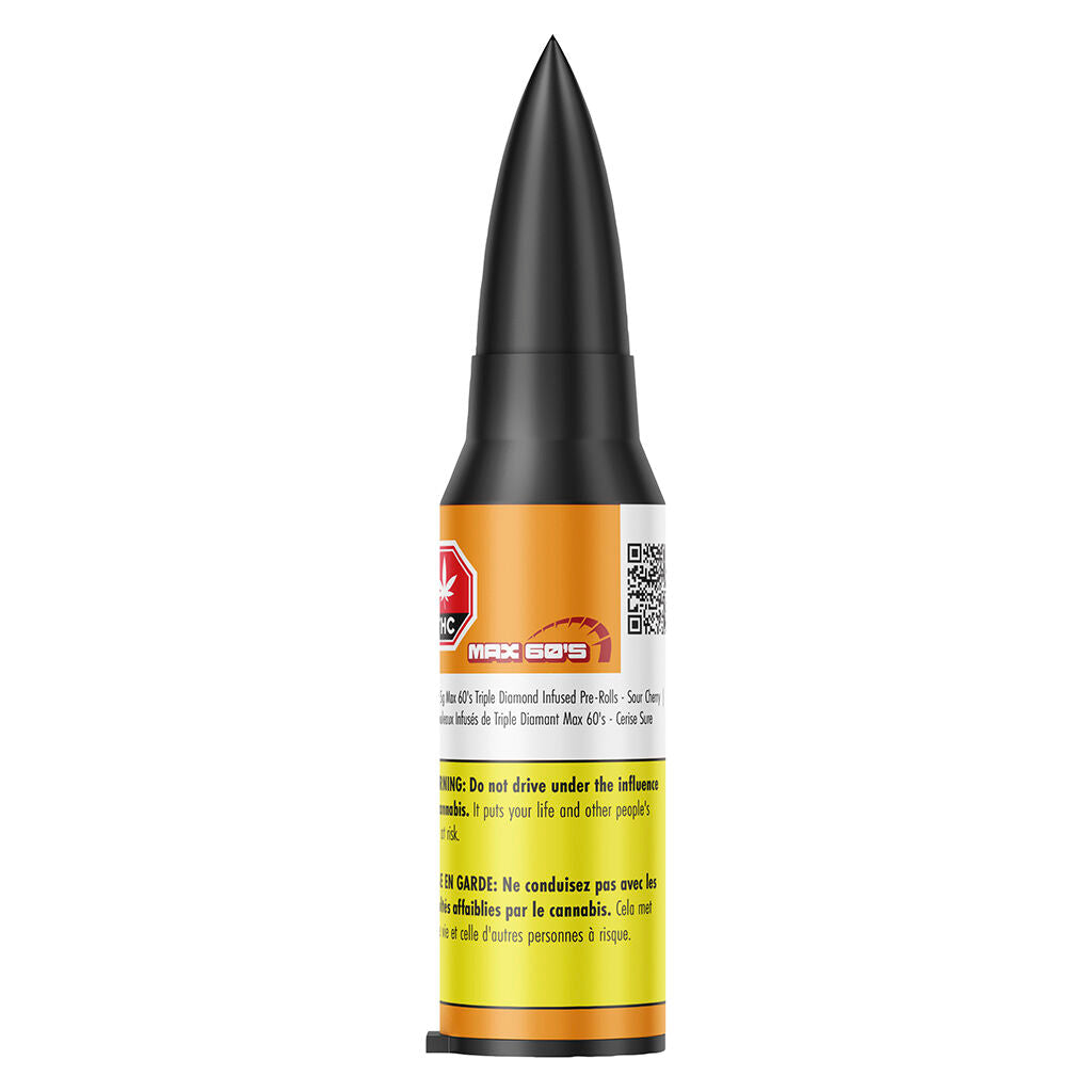 Max 60's Triple Diamond Infused Pre-Roll - Sour Cherry - 