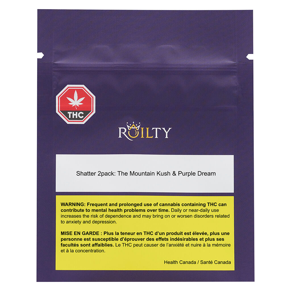 Shatter 2 pack: The Mountain Kush & Purple Dream - 