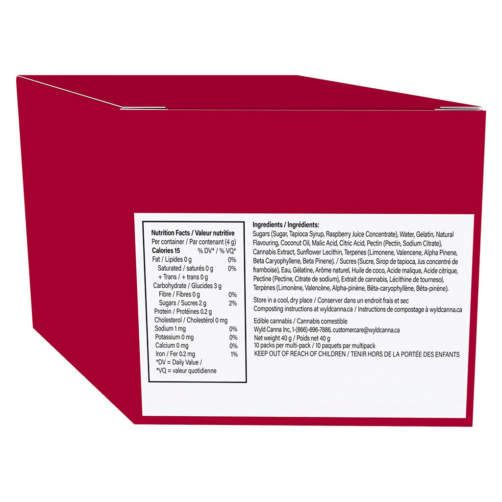 Real Fruit Raspberry SATIVA Gummies Multipack - 