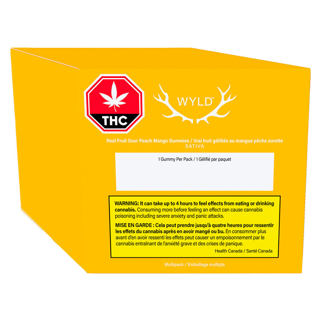 Real Fruit Sour Peach Mango Sativa 3:1 CBG:THC Multipack - 