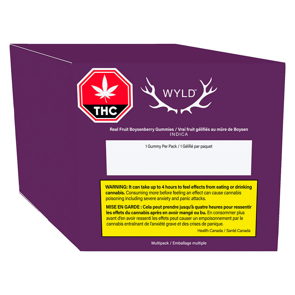 Real Fruit Boysenberry Indica Gummies 2:1:1 CBD:CBN:THC - 