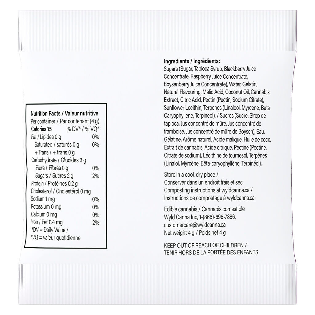 Real Fruit Boysenberry Indica 2:1:1 CBD:CBN:THC Multipack - 