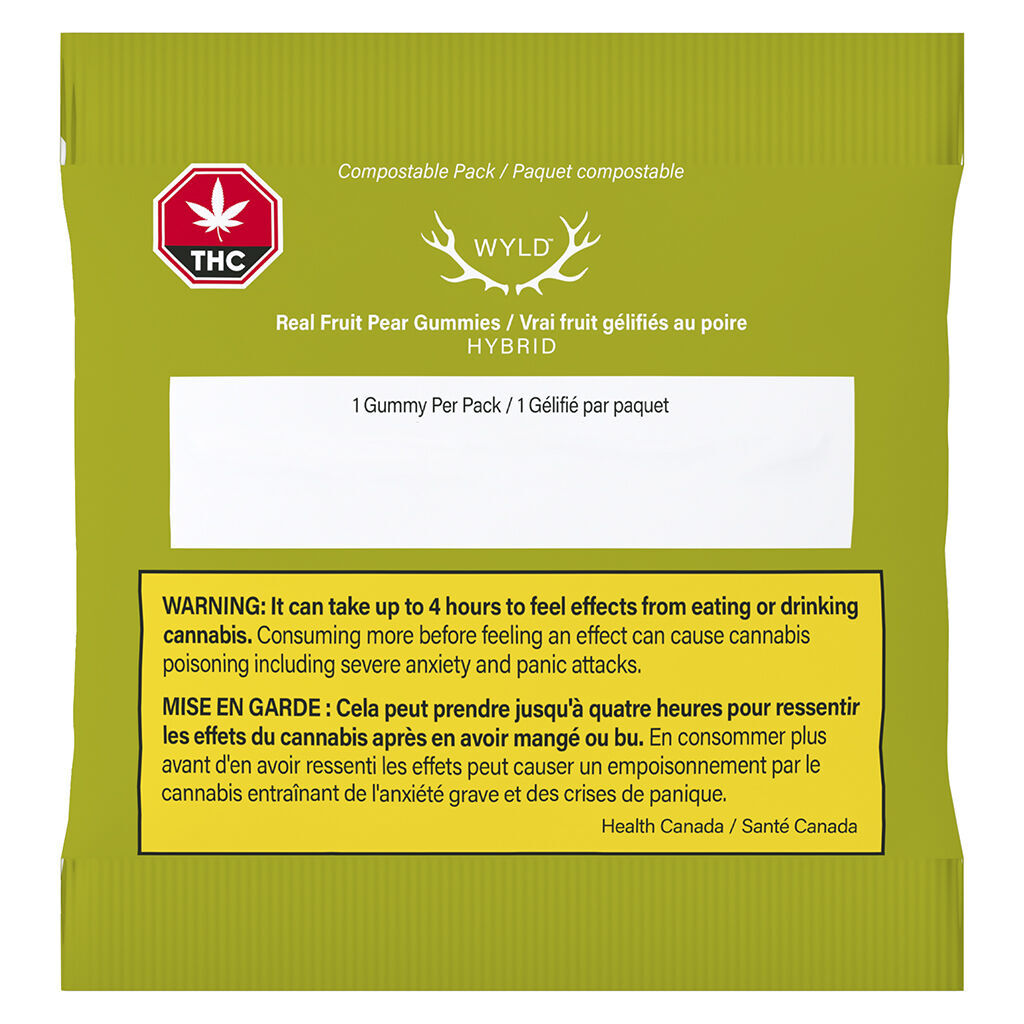 Real Fruit Pear Hybrid Gummies 1:1 THC:CBG Multipack - 