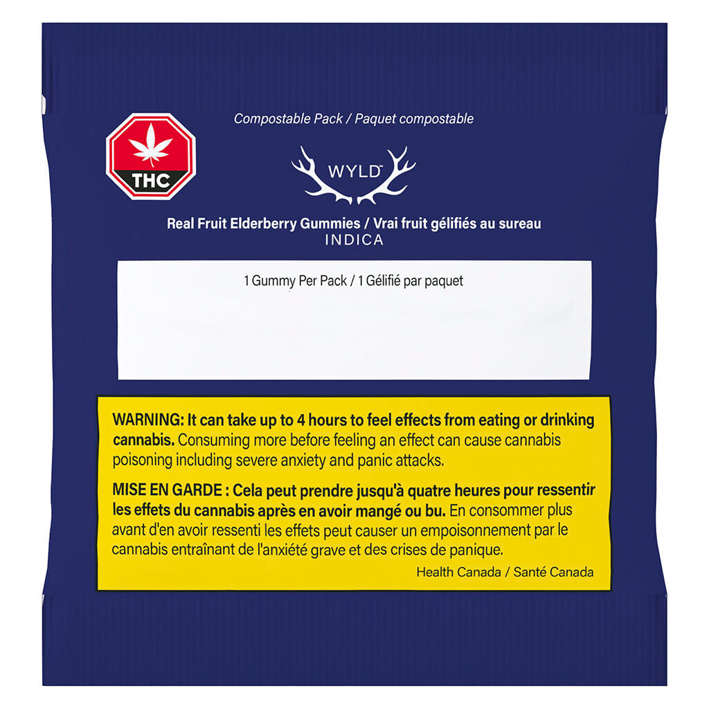 Real Fruit Elderberry Indica Gummies 2:1 THC:CBN - 