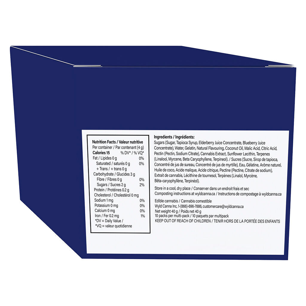 Real Fruit Elderberry Indica Gummies 2:1 THC:CBN - 