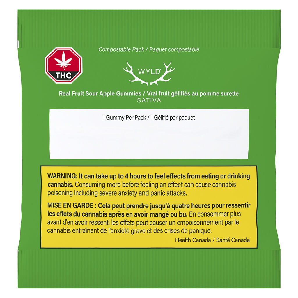 Real Fruit Sour Apple SATIVA Gummies Multipack - 