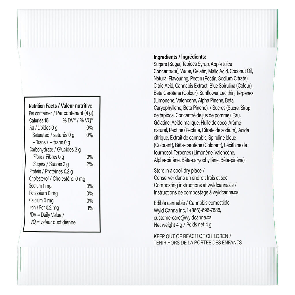 Real Fruit Sour Apple SATIVA Gummies Multipack - 