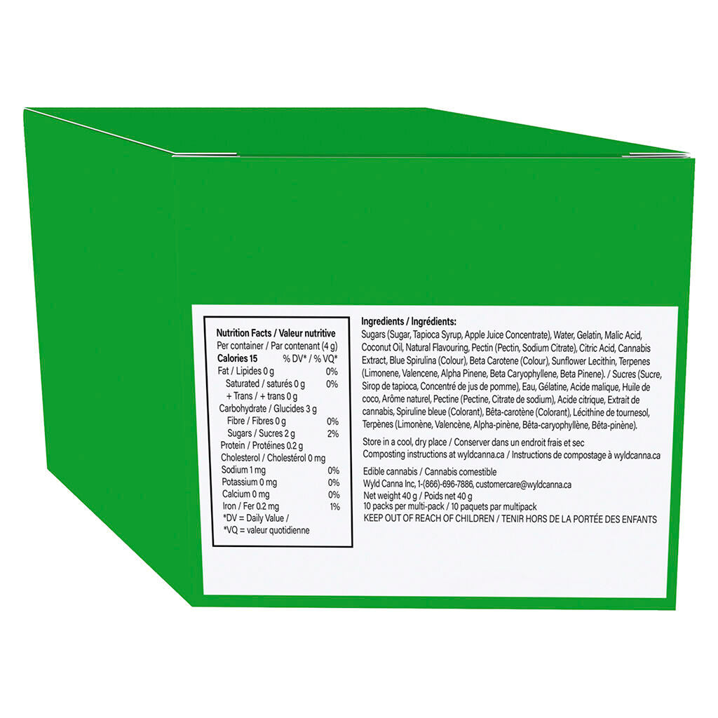 Real Fruit Sour Apple SATIVA Gummies Multipack - 