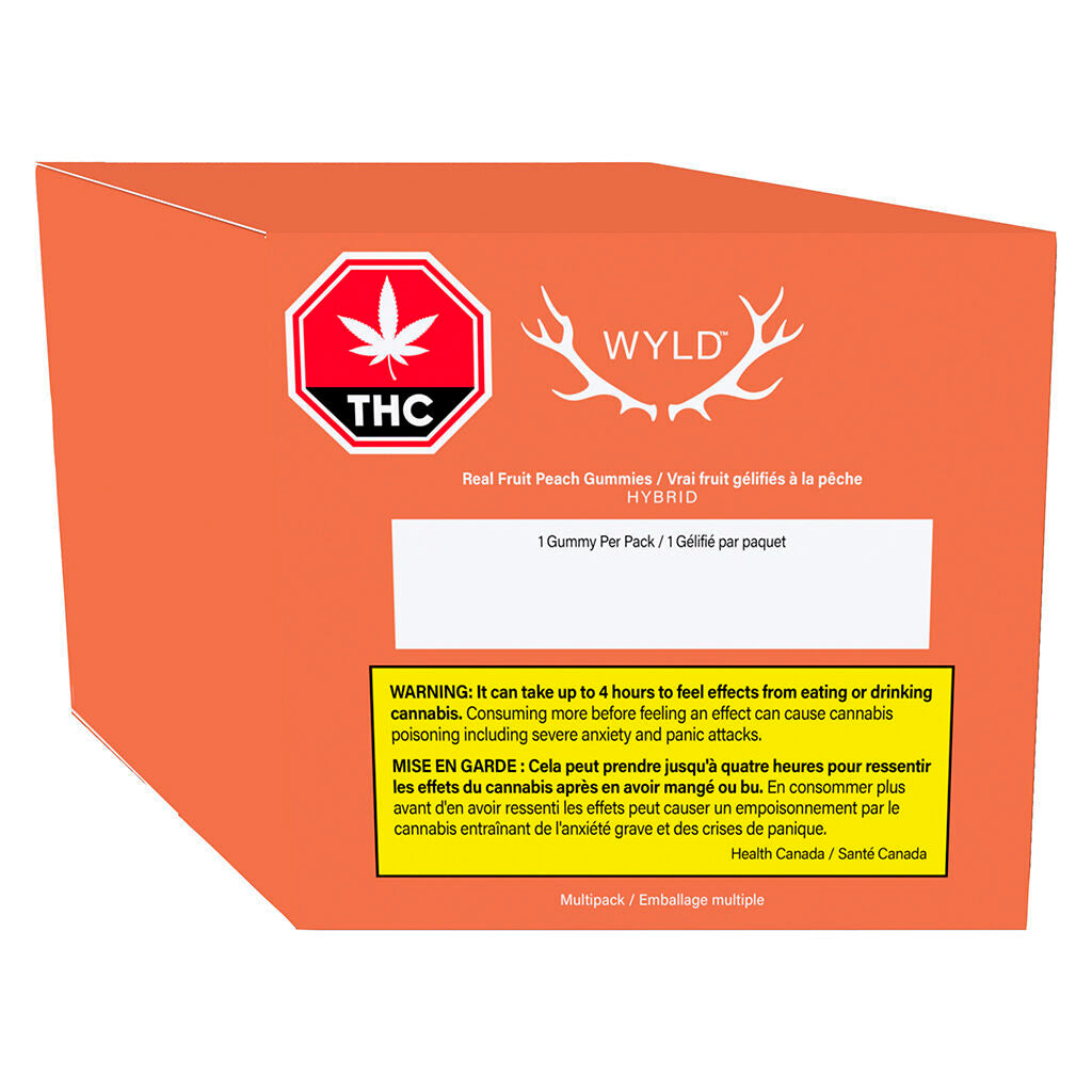 Real Fruit Peach HYBRID Gummies 3:1 CBD:THC Multipack - 