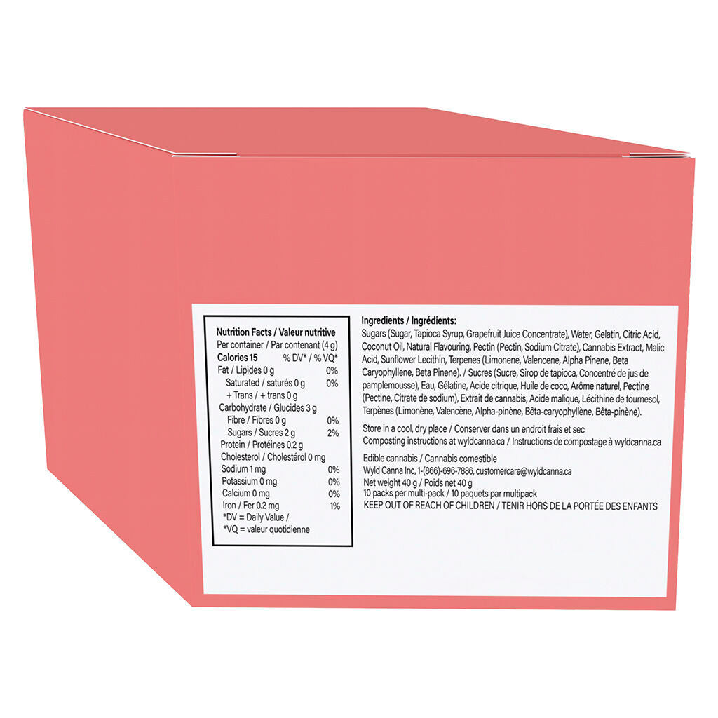 Real Fruit Grapefruit Sativa Gummies 1:1:1 THC:CBG:CBC - 