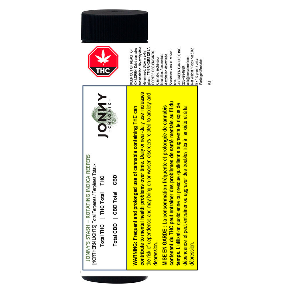 Jonny's Stash - Rotating Indica Reefers
