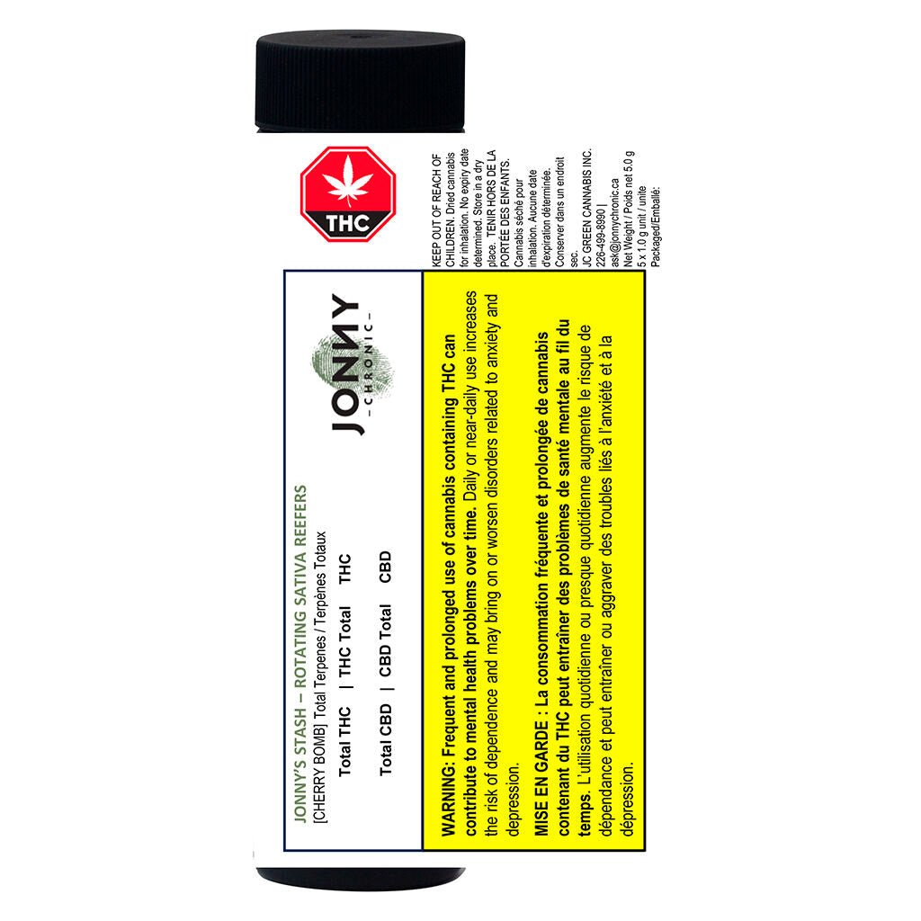 Jonny's Stash - Rotating Sativa Reefers - 