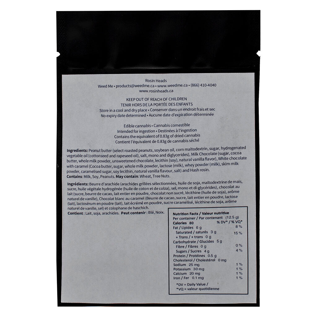 Hash Rosin Caramel Peanut Butter Cup - Milk Chocolate - 