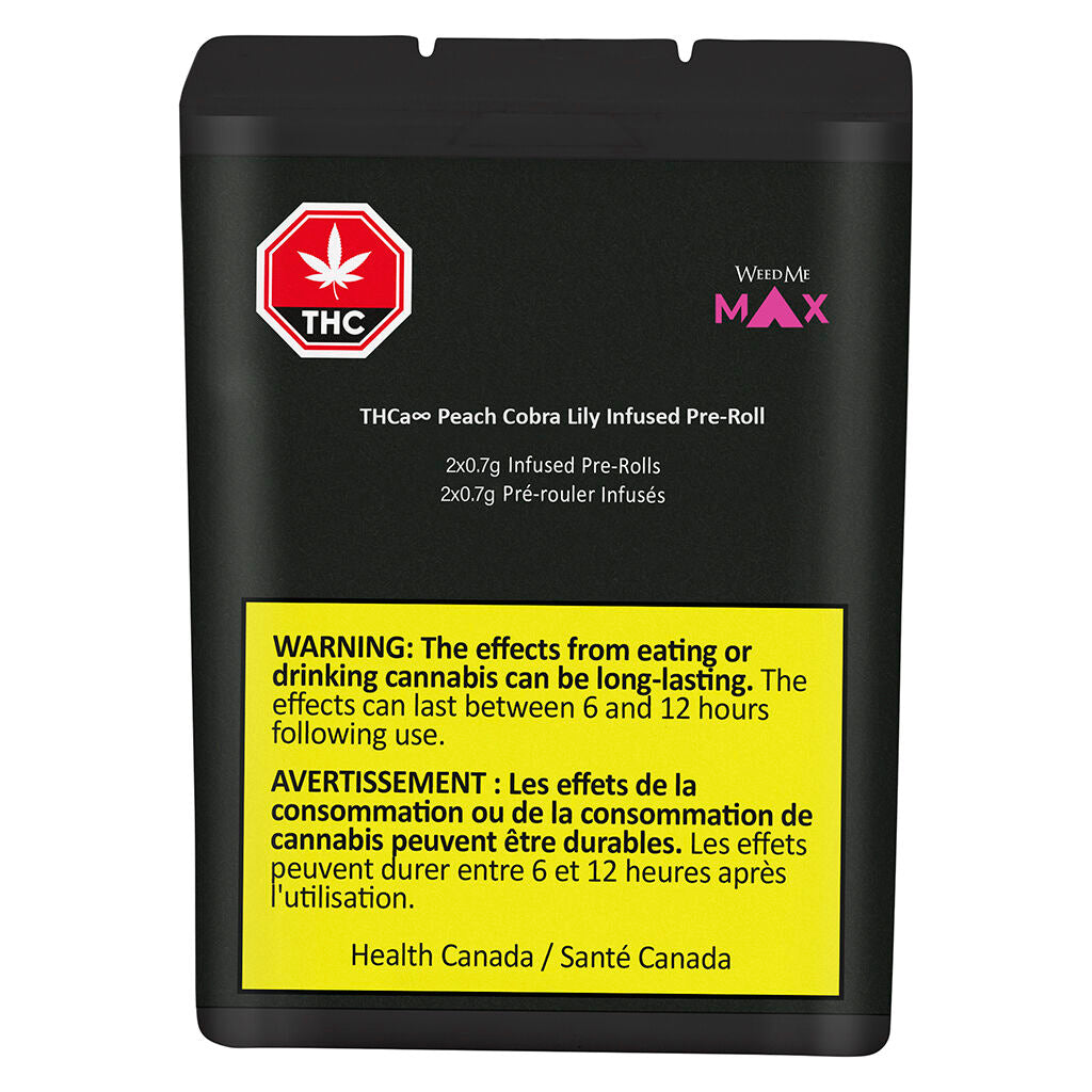 THCa∞ Peach Cobra Lily Infused Pre-Roll - 