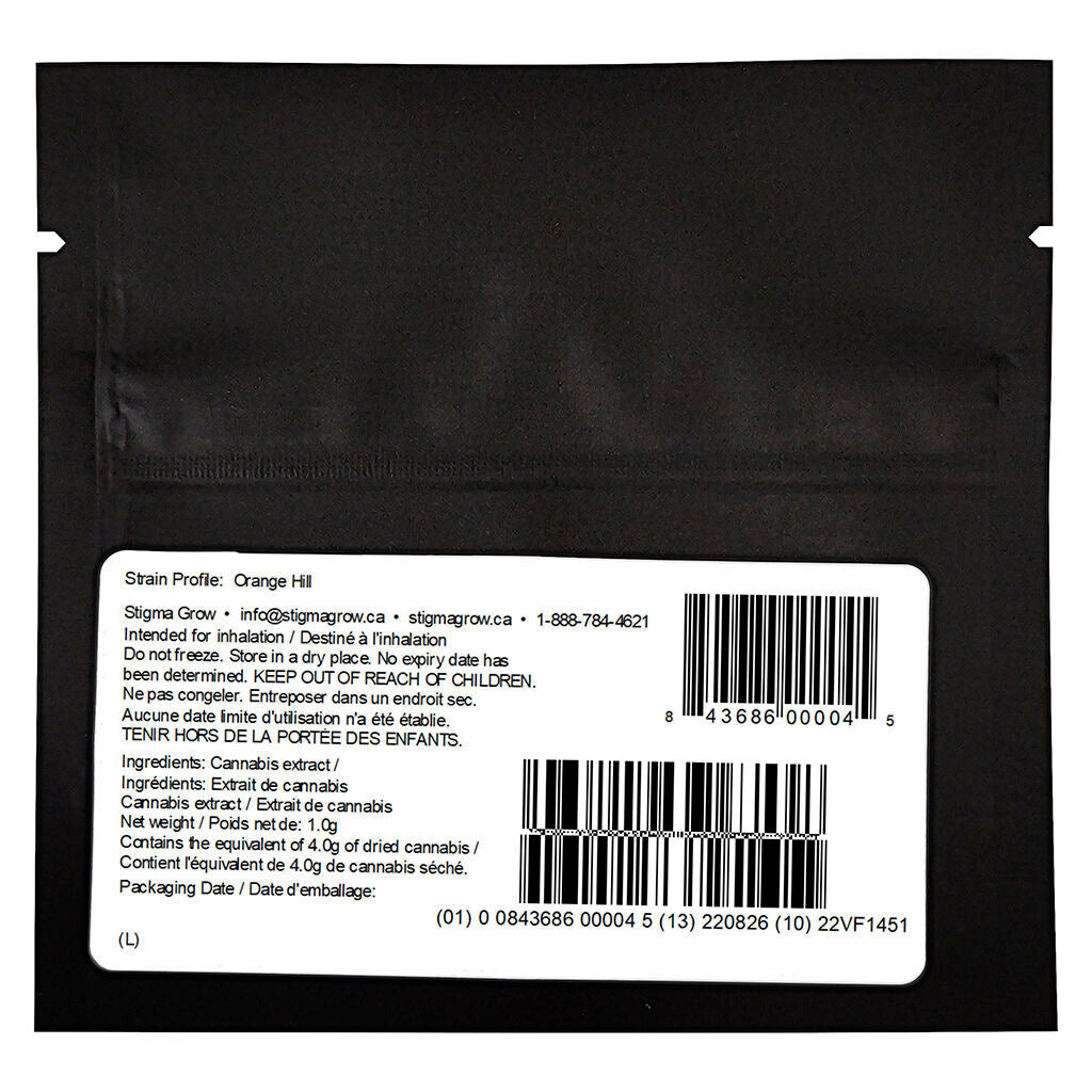 Orange Hill FSE Shatter 510 Thread Cartridge