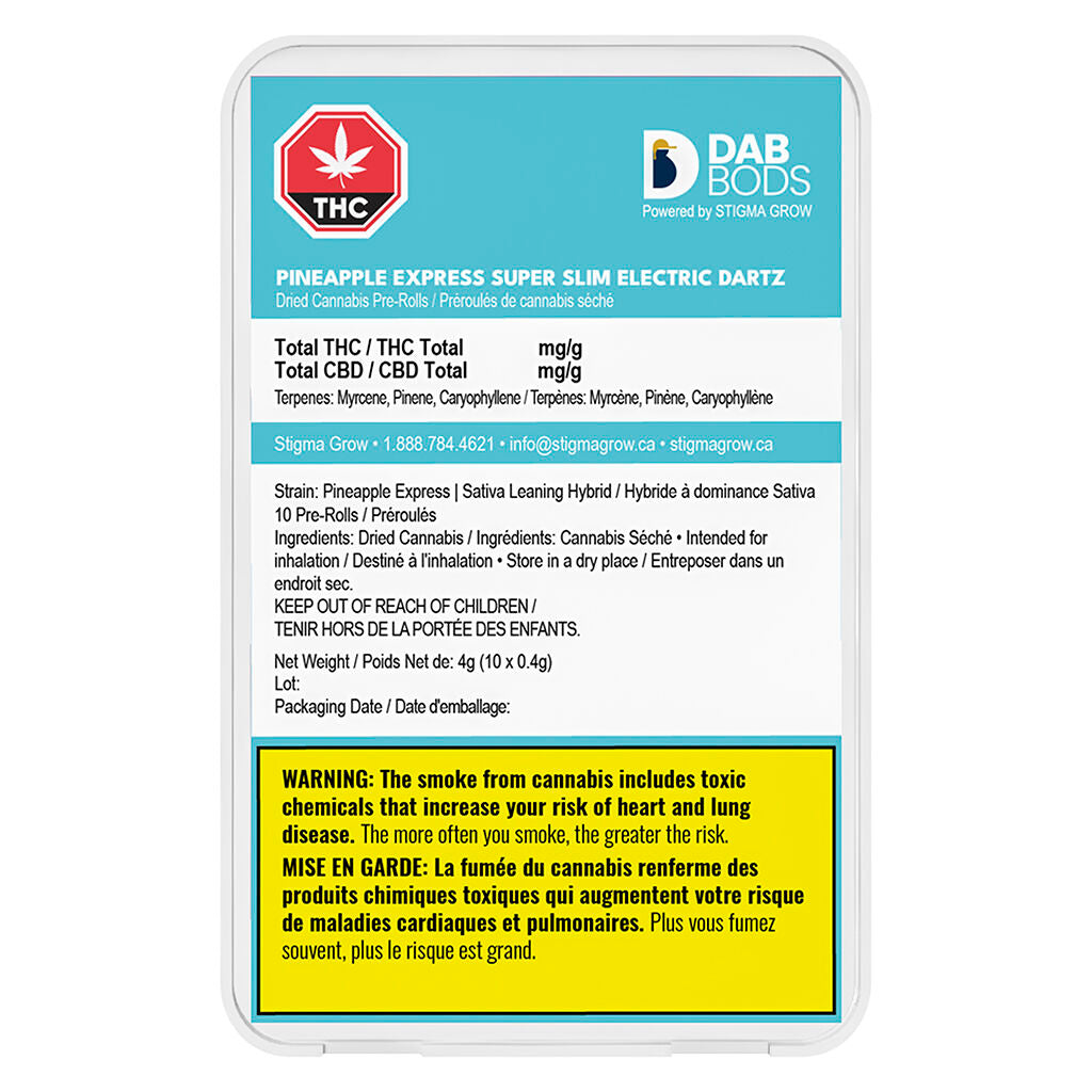 Pineapple Express Super Slim Electric Dartz Pre-Roll - 