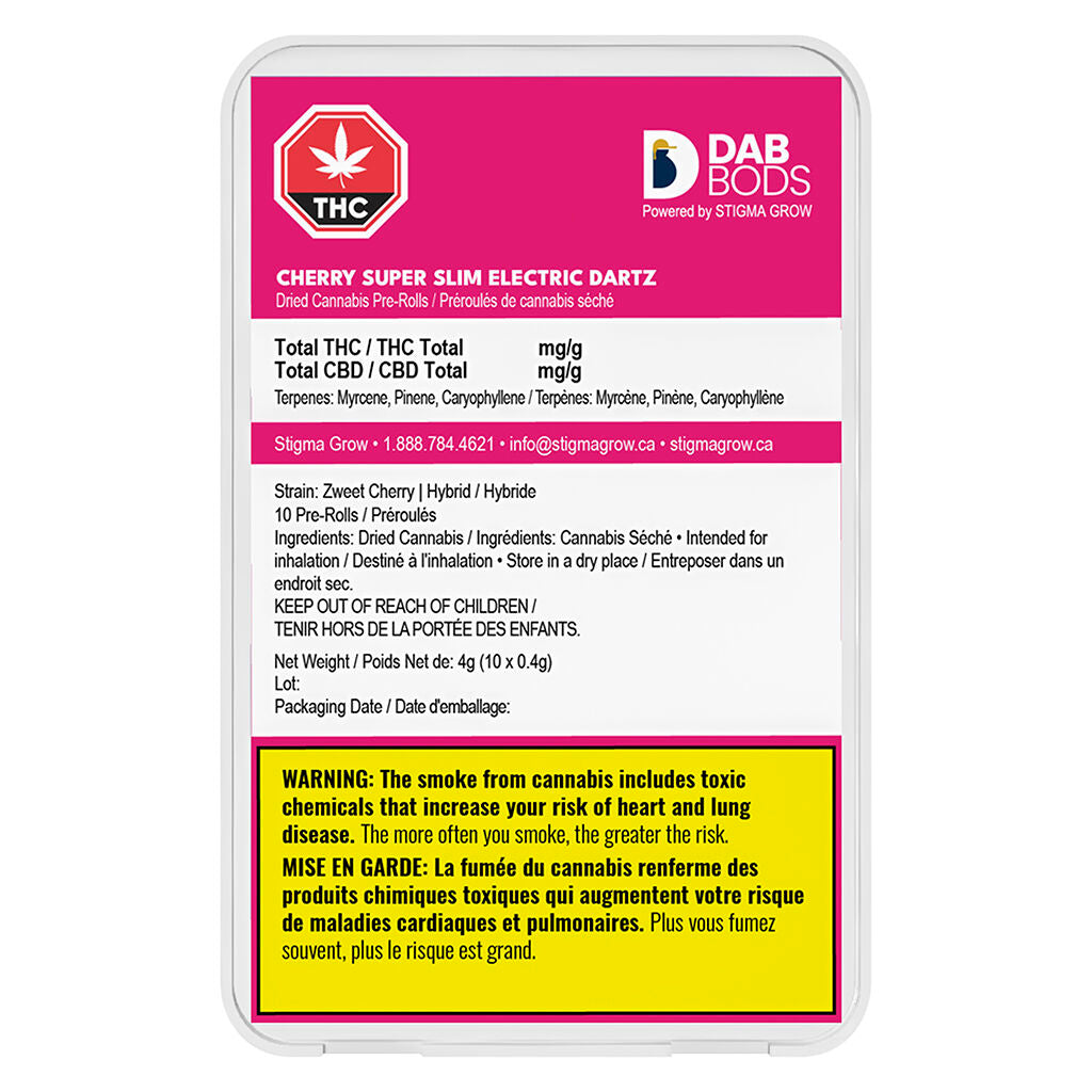Cherry Super Slim Electric Dartz Pre-Roll - 