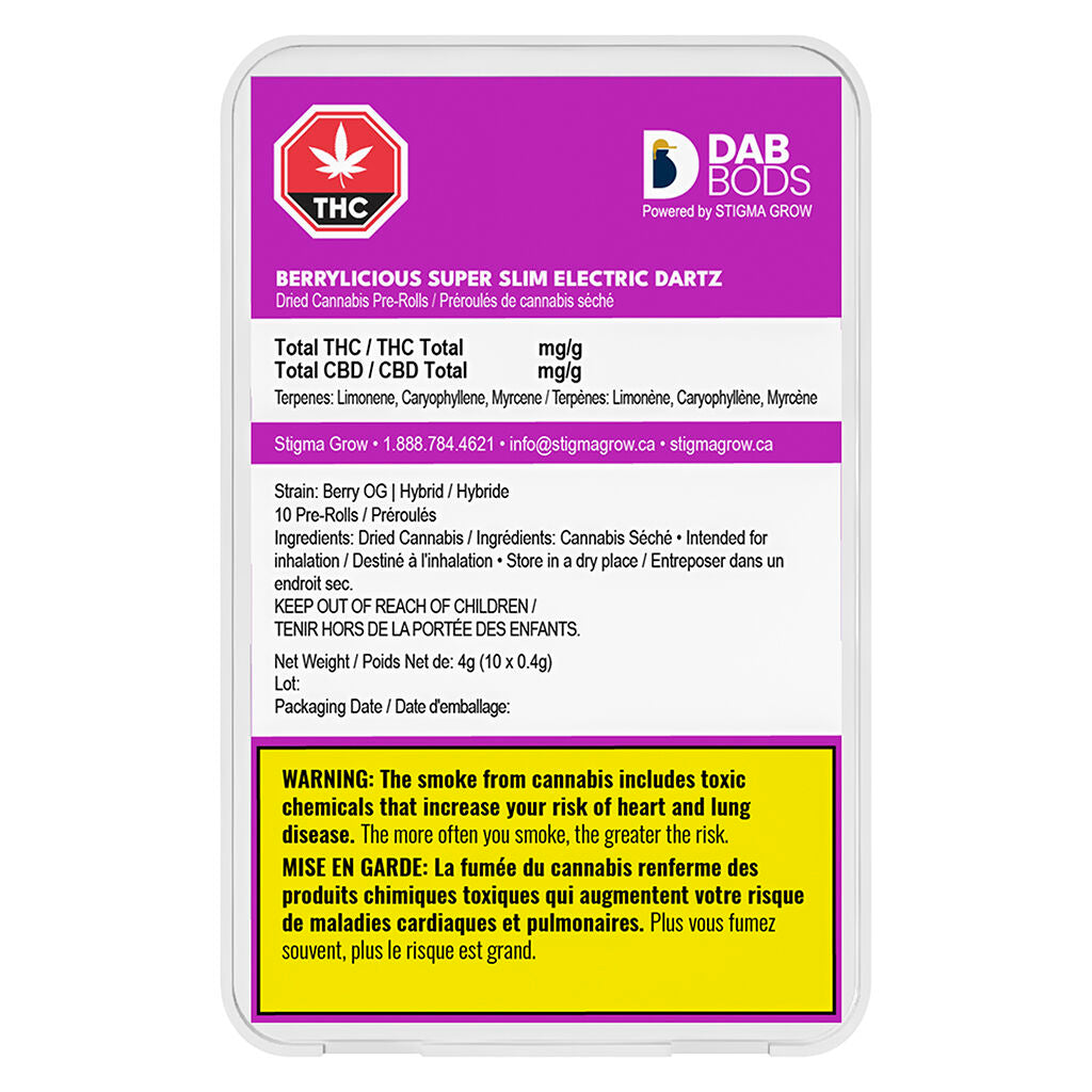Berrylicious Super Slim Electric Dartz Pre-Roll - 