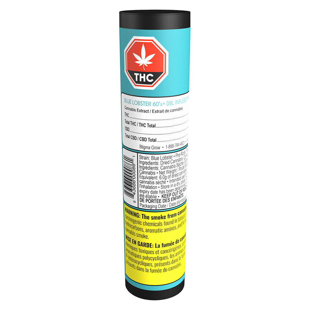 Blue Lobster 60's+ Dbl Infused Pre-roll - 