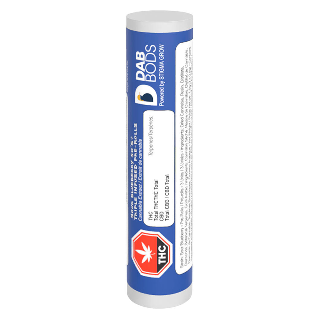 Sour Blueberry 50’s+ Triple Infused Pre-Roll - 