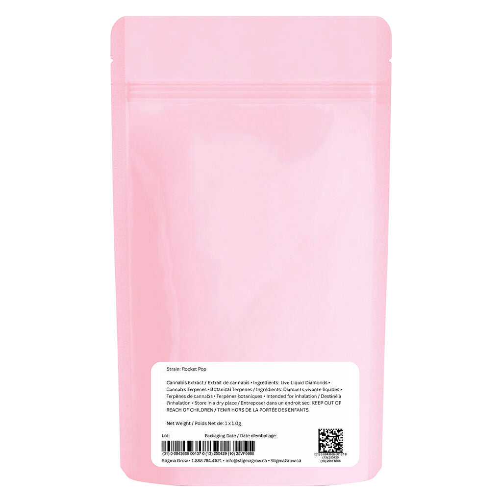 Rocket Bomb Live Liquid Diamond POSTLESS Vape Cart - 