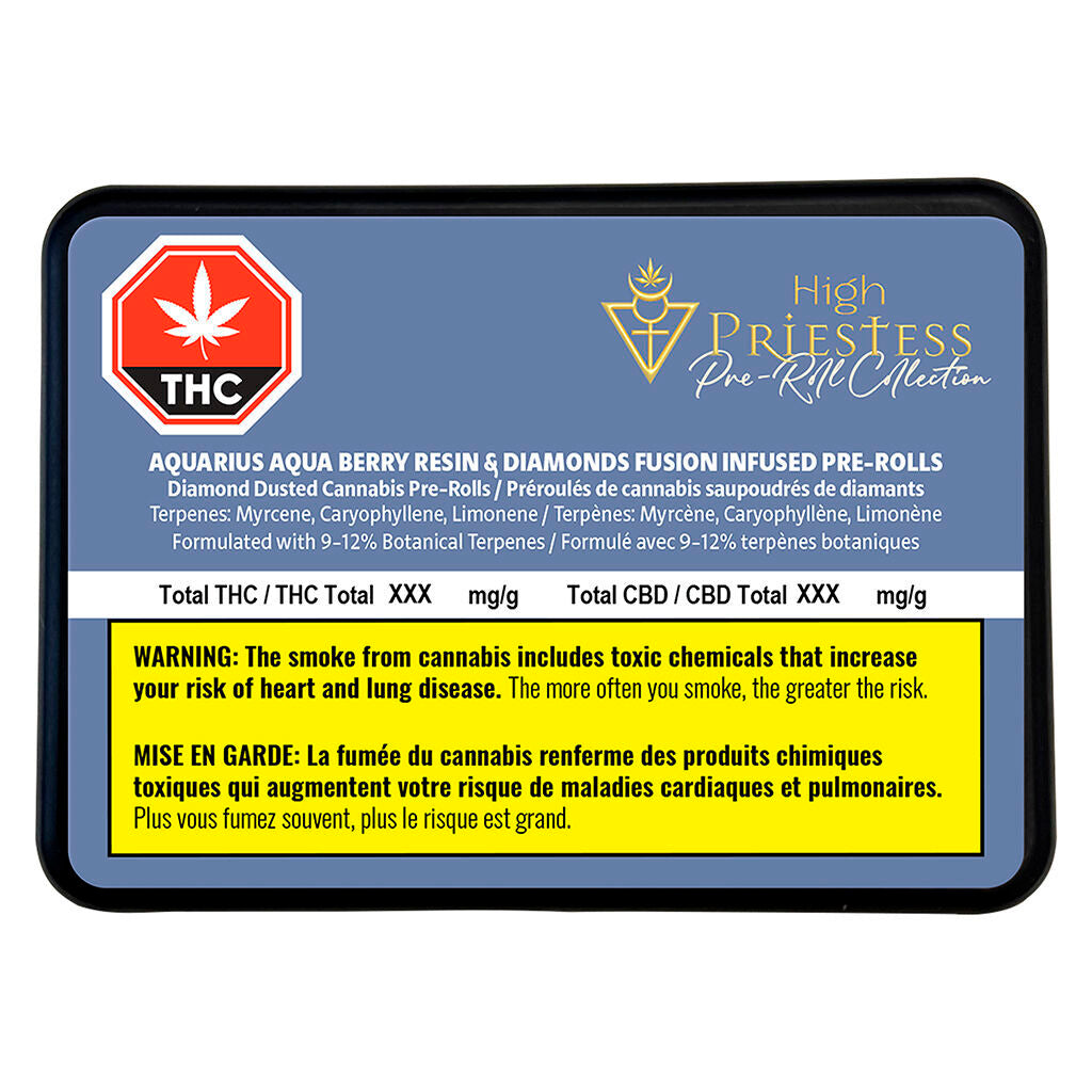 Aquarius Aqua Berry Resin & Diamonds Fusion Infused Pre-Roll - 