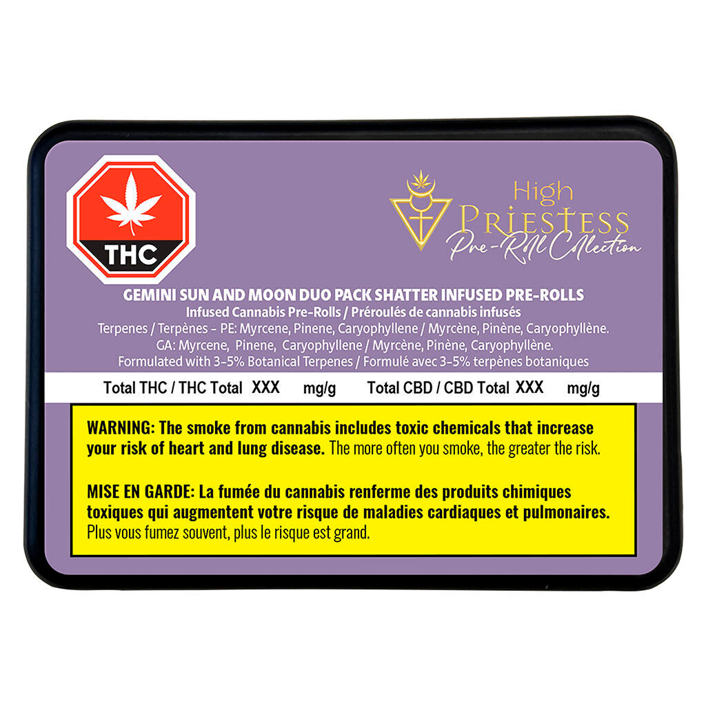 Gemini Sun and Moon Duo Pack Shatter Infused Pre-Roll