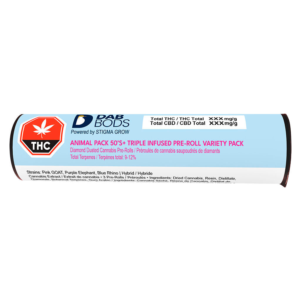Animal Pack 50’s+ Triple Infused Pre-Roll Variety Pack - 
