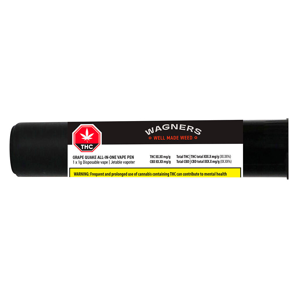 Grape Quake AIO Disposable Distillate Vape Pen