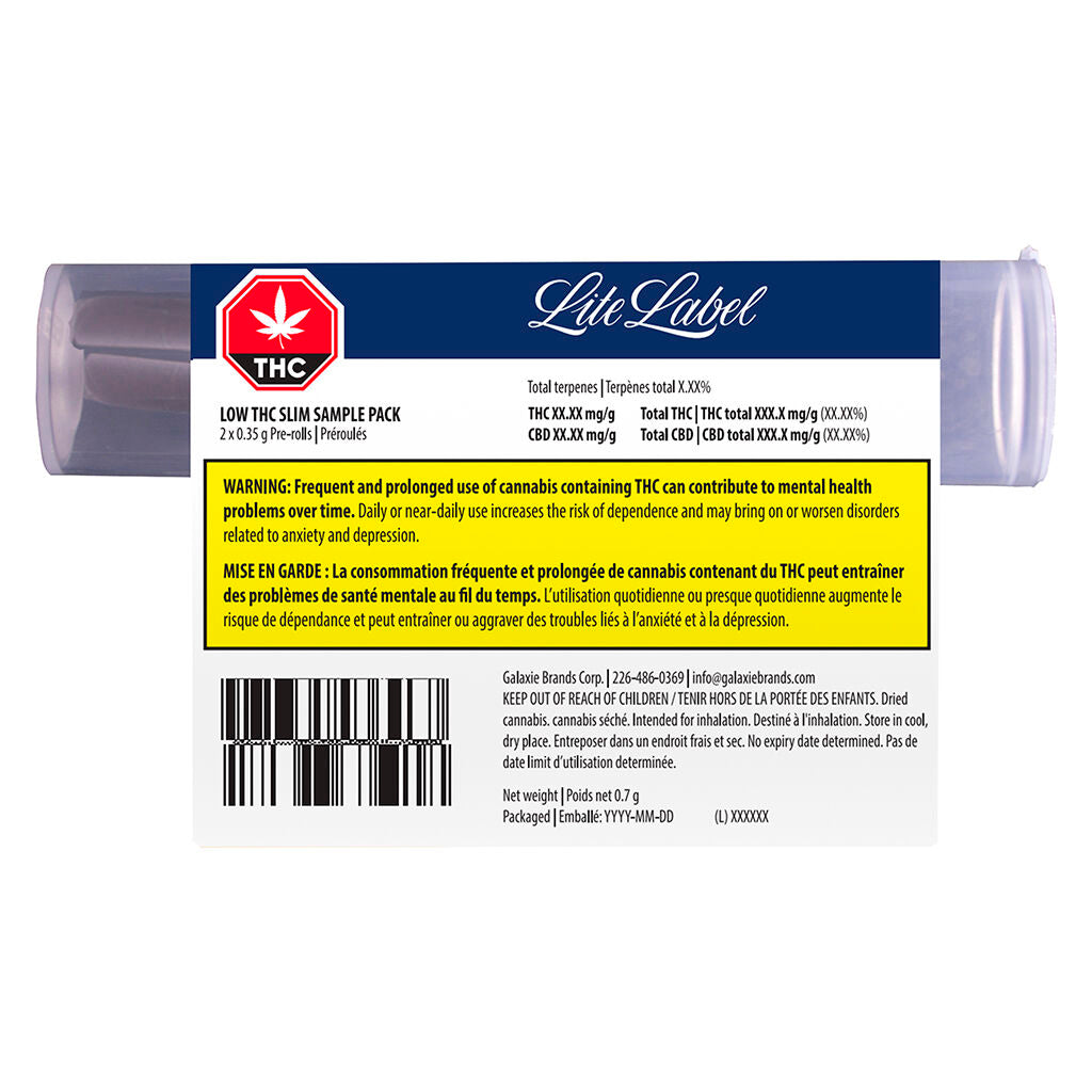Low THC Slim Sample Pack - 