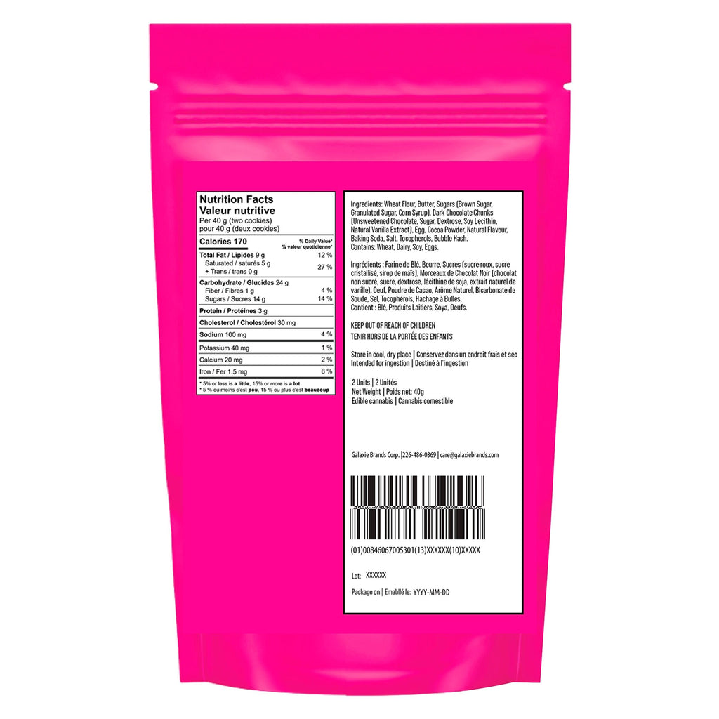 Bubble Hash Double Chocolate Chip Cookie - 