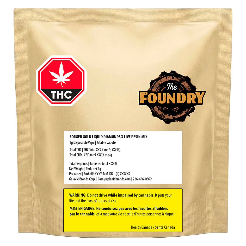 Forged Gold Liquid Diamonds AIO Vape - 