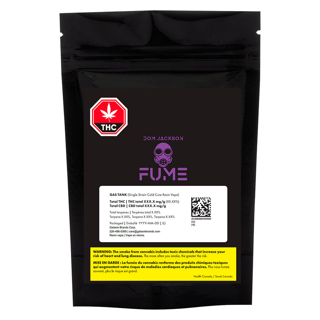 GAS Tank: Single Strain Cold Cure RESIN Vape - 