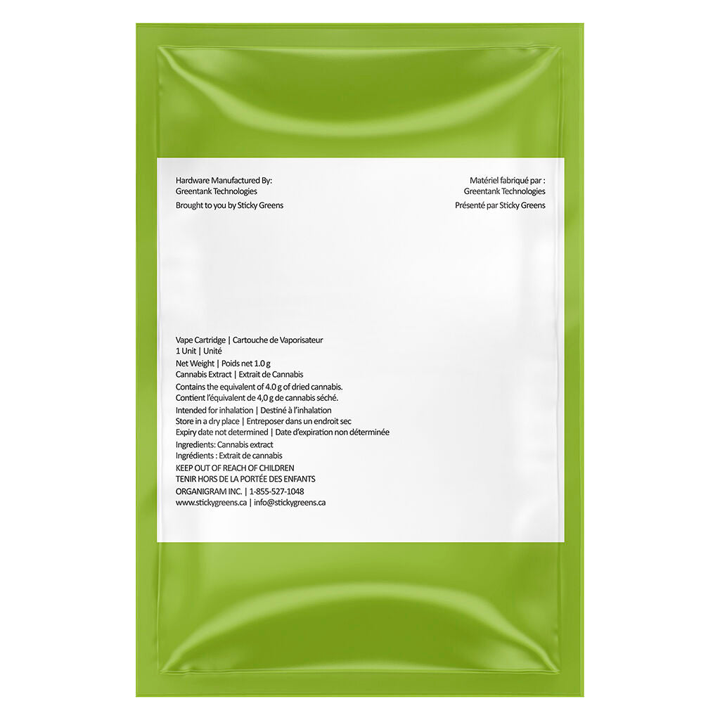 Just Greens Liquid Diamond 510 Thread Cartridge | Ontario Cannabis Store Just Greens Liquid Diamond 510 Thread Cartridge | Ontario Cannabis Store