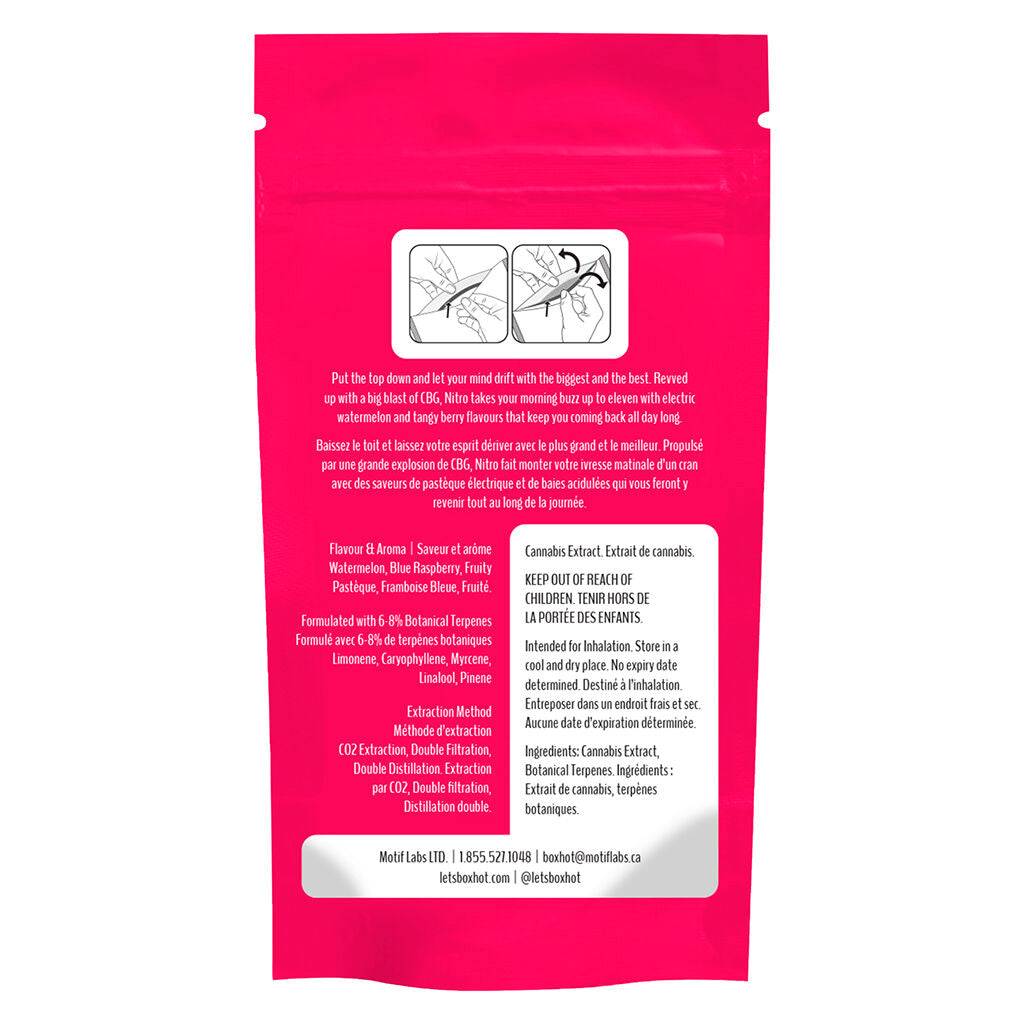 Nitro THC + CBG 510 Thread Cartridge - 