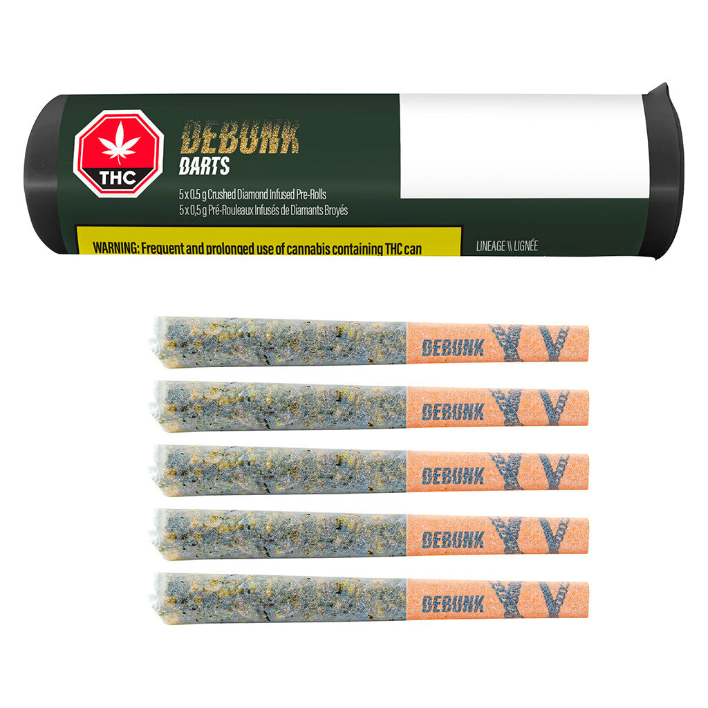 24K Gold Triple-Infused Bubble Hash Darts Infused Pre-Roll - 