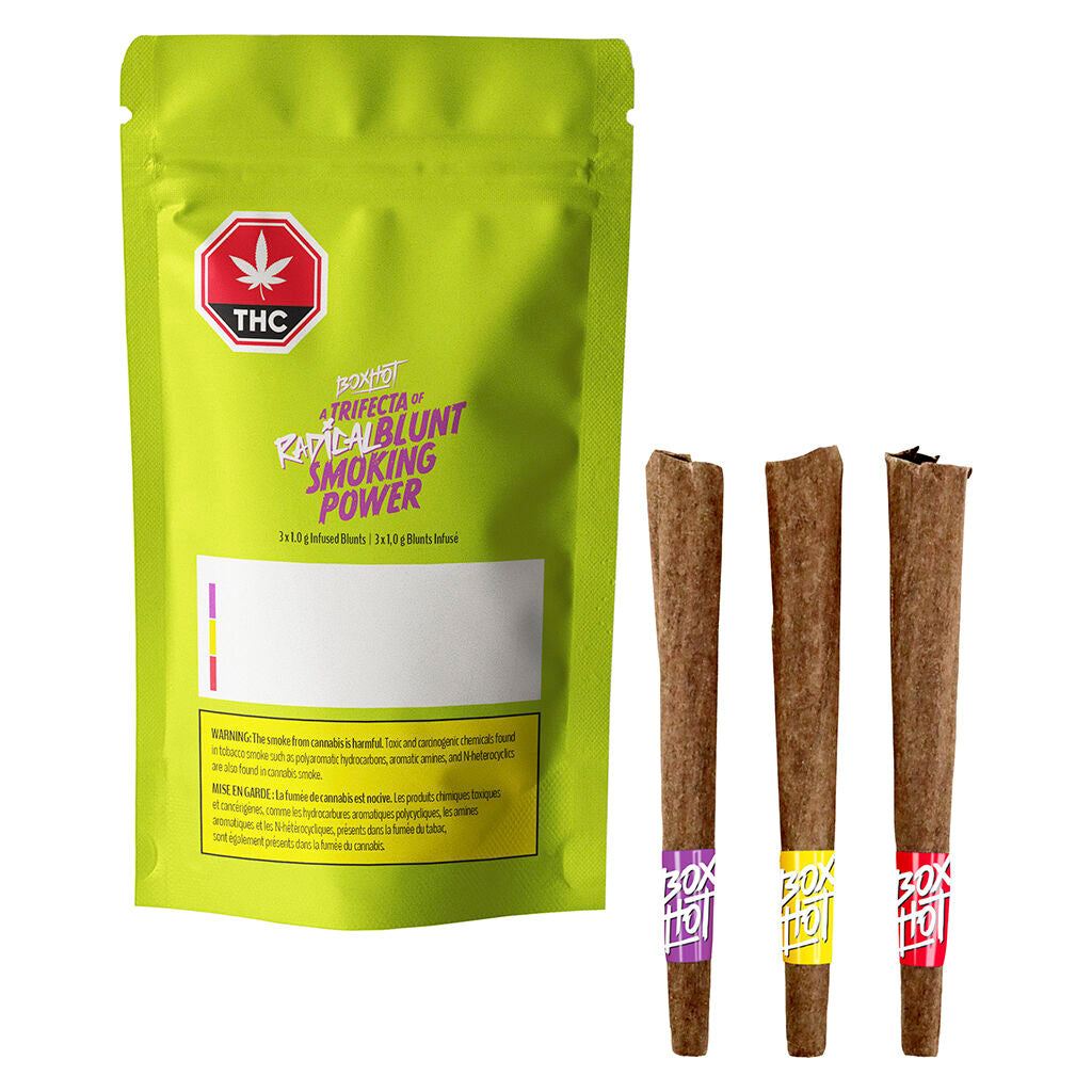 A Trifecta of Radical Blunt Smoking Power Infused Blunts - 